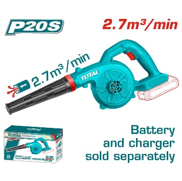 TOTAL TOOLS TABLI20028 SOPLADORA BAT 20V 1 VELOCIDADES 18000RPM 2.7M3/MIN (SIN CARGADOR NI BATERIA)