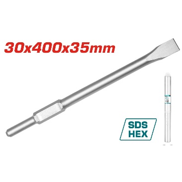 TOTAL TOOLS TAC153171 CINCEL DE PUNTA HEXAGONAL SDS 17X280MM