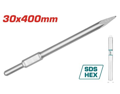 TOTAL TOOLS TAC15333011 CINCEL DE PUNTA HEXAGONAL SDS 30X400MM