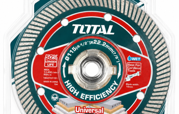 TOTAL TOOLS TAC2151151 DISCO DIAMANTADO USO EN HUMEDO ULTRA FINO 115X22.2X1.5MM