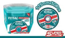 TOTAL TOOLS TAC22111550 JUEGO 50 DISCOS PARA CORTE DE METAL E INOX 115X1.2X22.2MM