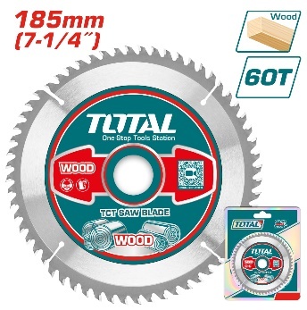 TOTAL TOOLS TAC231413 DISCO SIERRA CIRCULAR PARA MADERA 7-1/4″ (185MM) 60 DIENTES