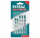 TOTAL TOOLS TAC51051 JUEGO 5 SIERRAS PARA MADERA, METAL Y ALUMINIO