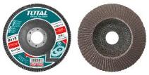 TOTAL TOOLS TAC631153 DISCO FLAP 115X22MM PARA ACEROS Y HIERRO GRANO P80
