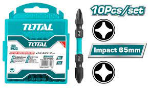 TOTAL TOOLS TACIM16PH233 JUEGO 10 PUNTAS DOBLES PH2 65MM IMANTADAS