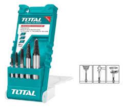 TOTAL TOOLS TACSE0056 JUEGO 5 EXTRACTORES DE TORNILLOS 3-18MM CR-V