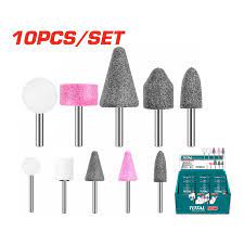 TOTAL TOOLS TAKB1001 JUEGO 10 ACCESORIOS PARA MOTOTOOL EN CAJA