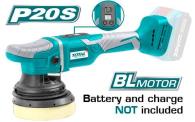 TOTAL TOOLS TAPLI2002 POLICHADORA 5″ (125MM) BATERIA 20V 2000-4800RPM (SIN CARGADOR NI BATERIA)