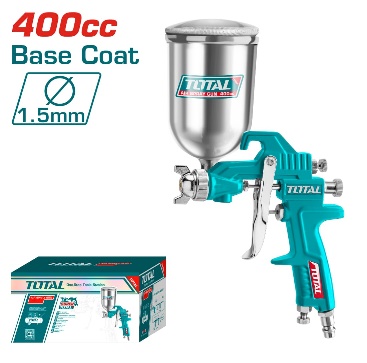 TOTAL TOOLS TAT10402 PISTOLA PARA PINTAR POR GRAVEDAD 1.5MM 400CC 3-4BAR 99-170L/MIN