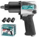TOTAL TOOLS TAT40122 PISTOLA DE IMPACTO ESPIGA 1/2″ CORTA 5CFM 90PSI 610NM 7000RPM
