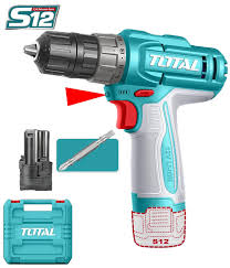 TOTAL TOOLS TDLI12206 TALADRO INALAMBRICO CHUCK 0.8-10MM BAT (1/32-3/8″) 12V 20NM C/2 BAT TIPO C 1.5AH SIN CARGADOR