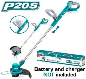 TOTAL TOOLS TGTLI2001 MOTOGUADAÑA CORTE 12″ BATERIA 20V 7800RPM (SIN CARGADOR NI BAT) (VER CODIGO 656820)