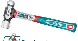 TOTAL TOOLS THBPH61032 MARTILLO DE BOLA ACERO DE CARBONO FORJADO MANGO FIBRA DE VIDRIO 900GR