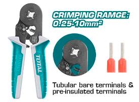 TOTAL TOOLS THCPG2510 ALICATE PARA TERMINALES 23-7 AWG 6″ (152.4MM) EN BLISTER