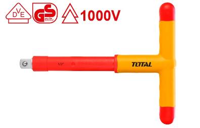 TOTAL TOOLS THITH121 LLAVE AISLADA 1000V CR-V MANGO EN “T” 1/2″ 200X140MM