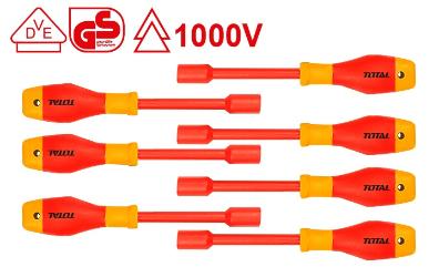 TOTAL TOOLS THKISD0701 JUEGO 7 DESTORNILLADORES AISLADOS DE COPA 1000V