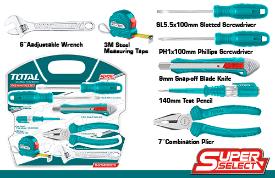 TOTAL TOOLS THKTHP90076 JUEGO DE 7 HERRAMIENTAS MANUALES EN BLISTER