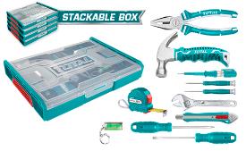 TOTAL TOOLS THKTV02H111 JUEGO 11 HERRAMIENTAS MANUALES EN CAJA PLASTICA