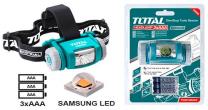 TOTAL TOOLS THL013AAA2 LINTERNA LED PARA CABEZA 50/200 LUMEN 91M 3 BAT. AAA (INCLUIDAS) IPX4 (VER CODIGO 658181)