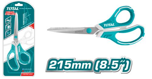 TOTAL TOOLS THSCRS812001 TIJERA ACERO INOXIDABLE 8.5″ CON MANGO ERGONOMICO (VER CODIGO 656726)