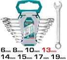 TOTAL TOOLS THT102286-I JUEGO 8 LLAVES COMBINADAS 6-19MM