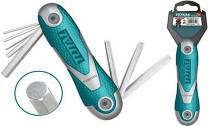 TOTAL TOOLS THT1061826 JUEGO 8 LAVES ALLEN HEXAGONALES PLEGABLES CR-V 2-8MM