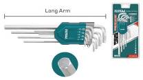 TOTAL TOOLS THT106191 JUEGO 9 LLAVES ALLEN LARGAS HEXAGONALES CR-V 1.5-10MM