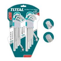 TOTAL TOOLS THT106KT0181 JUEGO 18 LLAVES LARGAS TORX/ALLEN T10-T50 / 1.5-10MM