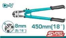 TOTAL TOOLS THT123186 CORTADORA DE PERNOS CR-V 450MM (18″) CORTE MAXIMO 8MM (VER CODIGO 657040)