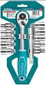 TOTAL TOOLS THT141121 JUEGO 12 PIEZAS CUBOS CDT HEXAGONALES 1/2″ + RATCHET