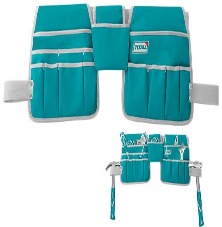 TOTAL TOOLS THT16P2031 CINTURON (DELANTAL) PORTAHERRAMIENTAS 14 BOLSILLOS MAX 10KG (VER CODIGO 656788)