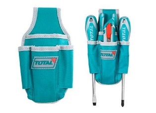 TOTAL TOOLS THT16P4011 FUNDA PORTAHERRAMIENTAS DE 4 BOLSILLOS PARA CINTURON (VER CODIGO 657341)