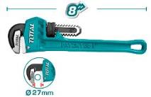 TOTAL TOOLS THT170826 LLAVE DE CAÑERIA HIERRO 8″ (200 MM) (VER CODIGO 657030)
