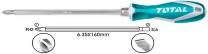TOTAL TOOLS THT250206 DESTORNILLADOR DE PUNTA INTERCAMBIABLE PH 2 Y PLANO SL6