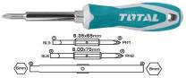 TOTAL TOOLS THT2506076 DESTORNILLADOR CON 6 PUNTAS INTERCAMBIALES SL-PH
