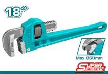 TOTAL TOOLS THT272186 LLAVE DE CAÑERIA ACERO 18″ (457.2MM) P/TUBO 60MM (VER CODIGO 657034)