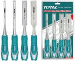 TOTAL TOOLS THT41K0401 JUEGO DE 4 CINCELES PARA MADERA 6-12-19-25MM LONGITUD 140MM