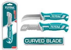 TOTAL TOOLS THT51882 CUCHILLA PELACABLE CURVA ACERO INOXIDABLE 200MM (8”)
