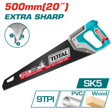 TOTAL TOOLS THT55208 SERRUCHO CON MANGO PLASTICO 20″ (500MM) 9TPI