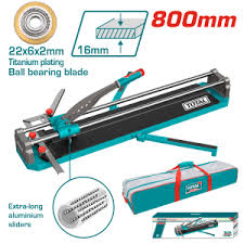 TOTAL TOOLS THT578002 CORTADORA MANUAL DE CERAMICA 800MM ESPESOR MAXIMO 16MM CORTE RECTO Y HASTA 45°