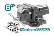 TOTAL TOOLS THT6166 PRENSA DE BANCO GIRATORIA CON YUNQUE 6″
