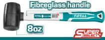 TOTAL TOOLS THT76816 MAZO CABEZA CAUCHO CON MANGO FIBRA DE VIDRIO 220G (VER CODIGO 656135)