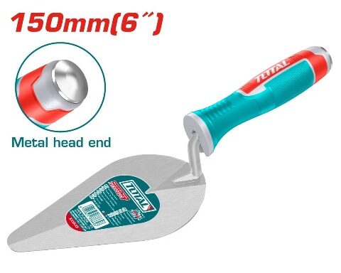 TOTAL TOOLS THT82616 CUCHARA PUNTA REDONDA PARA ALBAÑIL 6″ (150MM)