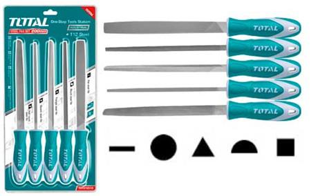 TOTAL TOOLS THT918516 JUEGO DE 5 LIMAS ACERO T12 200MM