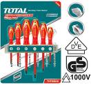 TOTAL TOOLS THTIS566 JUEGO DE 6 DE DESTORNILLADORES AISLADOS SL Y PH 1000V