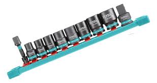 TOTAL TOOLS THTISD38104 JUEGO 8 CUBOS DE IMPACTO CORTOS ESP 3/8″ + 2 ADAPTADORES