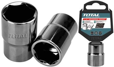 TOTAL TOOLS THTST12141 CUBO CORTO HEXAGONAL NIQUELADO NEGRO ESPIGA 1/2″ 14MM