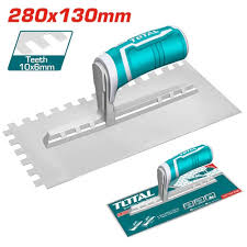 TOTAL TOOLS THTT81286 LLANETA BORDE LISO Y DENTADO ACERO 280X130MM