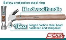 TOTAL TOOLS THTW7316 MARTILLO DE UÑA CON CABO DE MADERA 450G (VER CODIGO 656729)