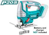 TOTAL TOOLS TJSLI8501 SIERRA CALADORA 8MM BATERIA 20V 2400RPM + 5 CUCHI. (SIN CARGADOR NI BAT)